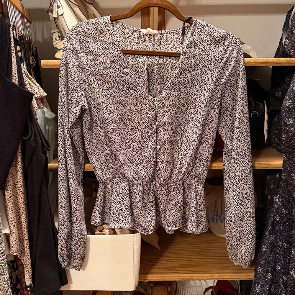 Sienna Sky Black and White Patterned Top